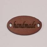 Leather Tags Handmade oval and parallelogram. (0610) Color 01